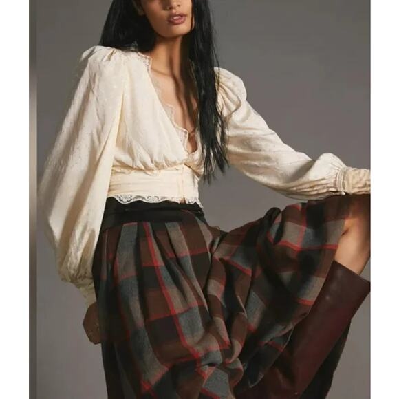 Anthropologie Mare Mare x Anthropologie Full Plaid Skirt Size XS EUC - Picture 2 of 10